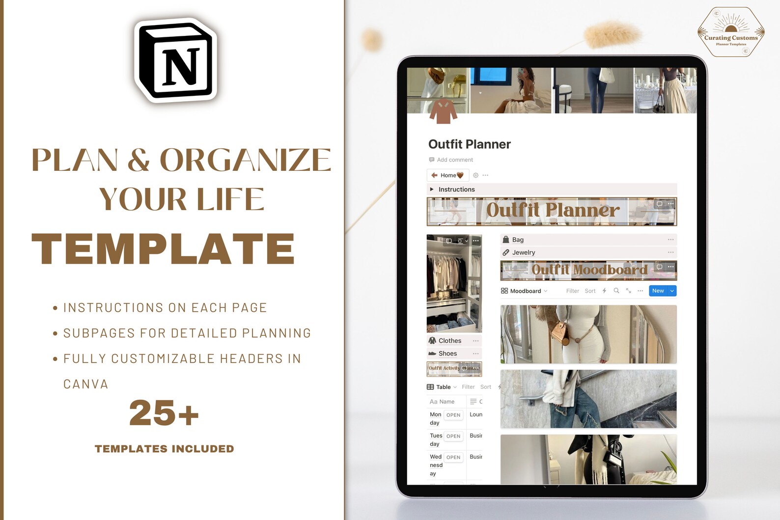 Notion Life Planner Template All in One That Girl Notion 2024 Aesthetic ...