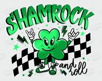 Kleeblatt And Roll PNG, St Patricks Day PNG, Irish png, Digitaler Download