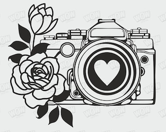 Camera svg, photography svg, photographer svg, photo taking svg, selfie svg, Cricut, Design for t-shirts, Vinyl Svg Png Dxf Pdf.