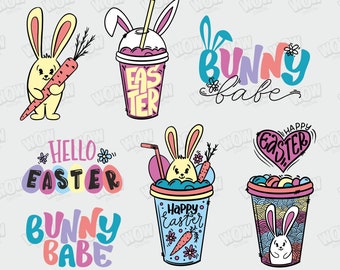 Happy Easter Bundle Svg, Easter Svg, Bunny Svg, Easter Egg Hunt Svg, Digital download