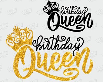 Bbirthday queen svg, Birthday girl svg, Birthday queen svg, My Birthday svg, Cricut SVG file