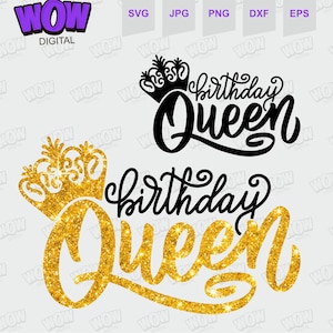 Bbirthday queen svg, Birthday girl svg, Birthday queen svg, My Birthday svg, Cricut SVG file