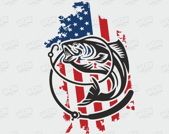 Fishing distressed USA flag svg, fishing distressed american flag svg, fish svg, fishing svg, distressed flag svg, fishing pole svg, png