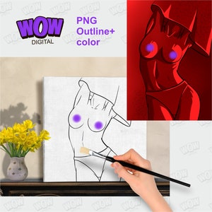 Couple Diy Paint Party, Honey Pot, Sip and Paint Outline, Diy Paint Kit, a kiss for coloring, PNG file Digital download