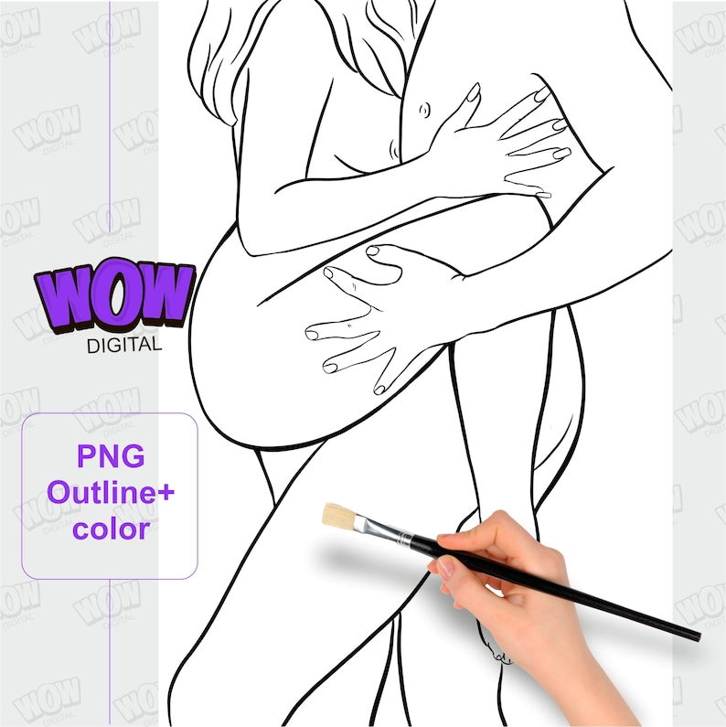 Couple Diy Paint Party, Honey Pot, Sip and Paint Outline, Diy Paint Kit, a kiss for coloring, PNG file Digital download image 2