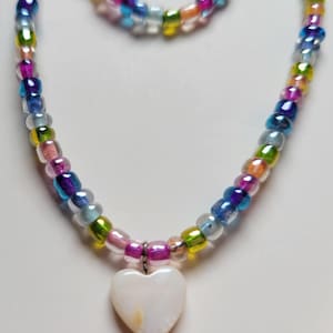 Doll Necklace Set For 18 Inch Dolls Multi Color with HEART Fit 18 Inch American Girl