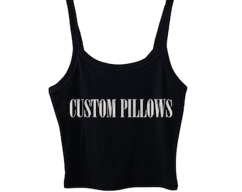 Custom Pillows Crop Tank, Country Cowgirl Shirt, Western Crop Top, Rodeo T shirt, Country Music Top