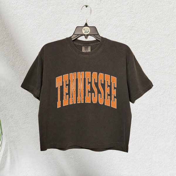 Tennessee Crop Top, Tennessee Comfort Colors Crop Shirt