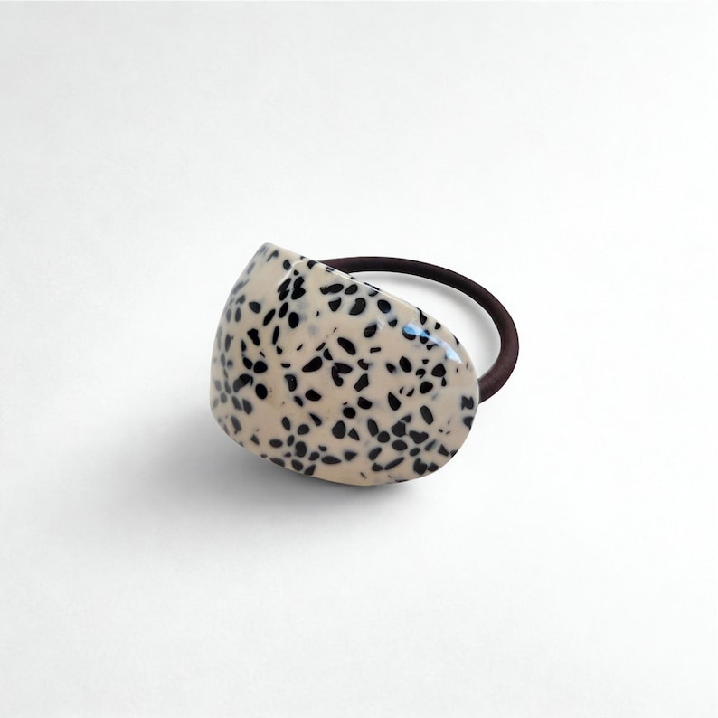 Tortoise Shell Hair Tie | Chunky Hair Elastic Ties | Retro Acetate ...