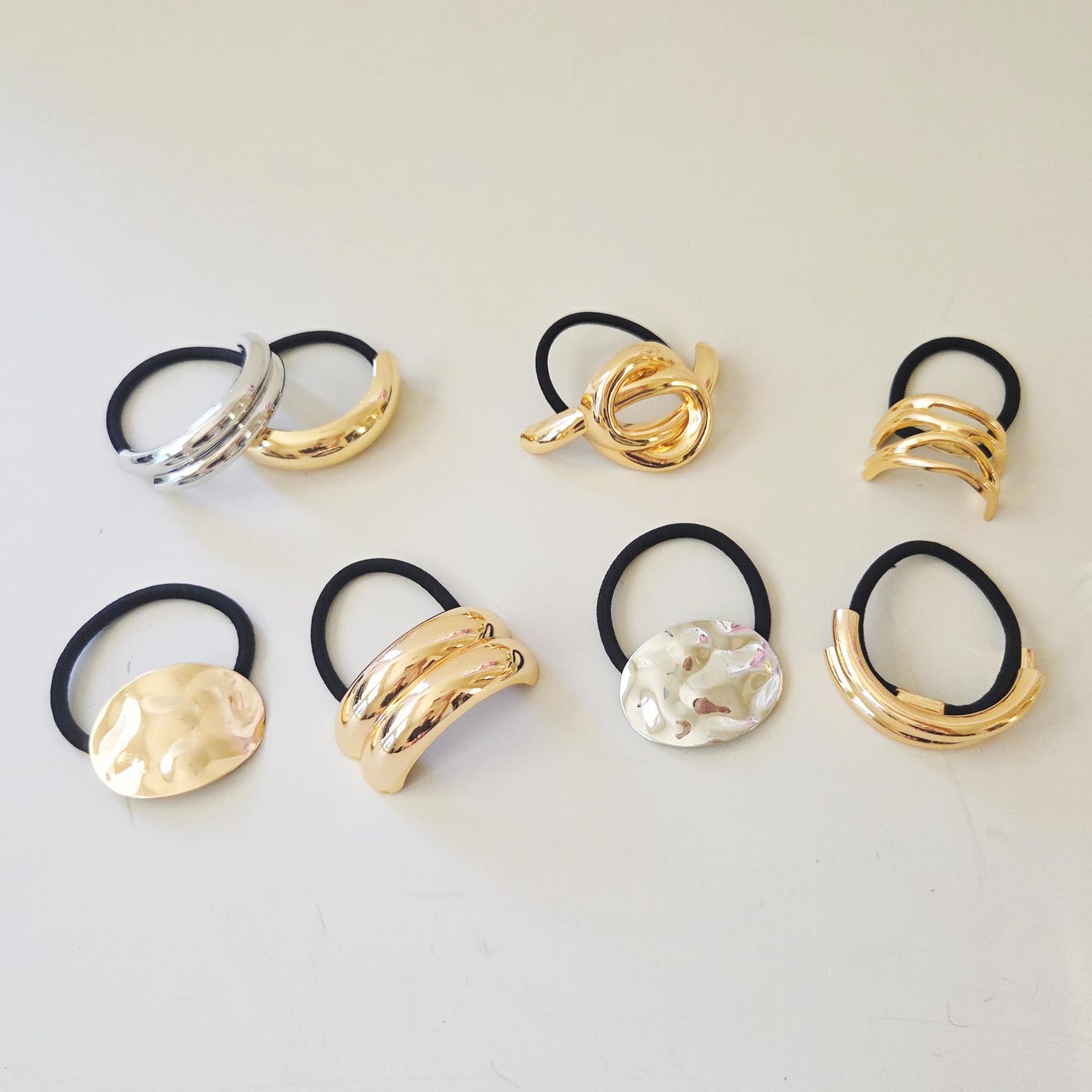 1pc Golden Elastics Hair Tie
