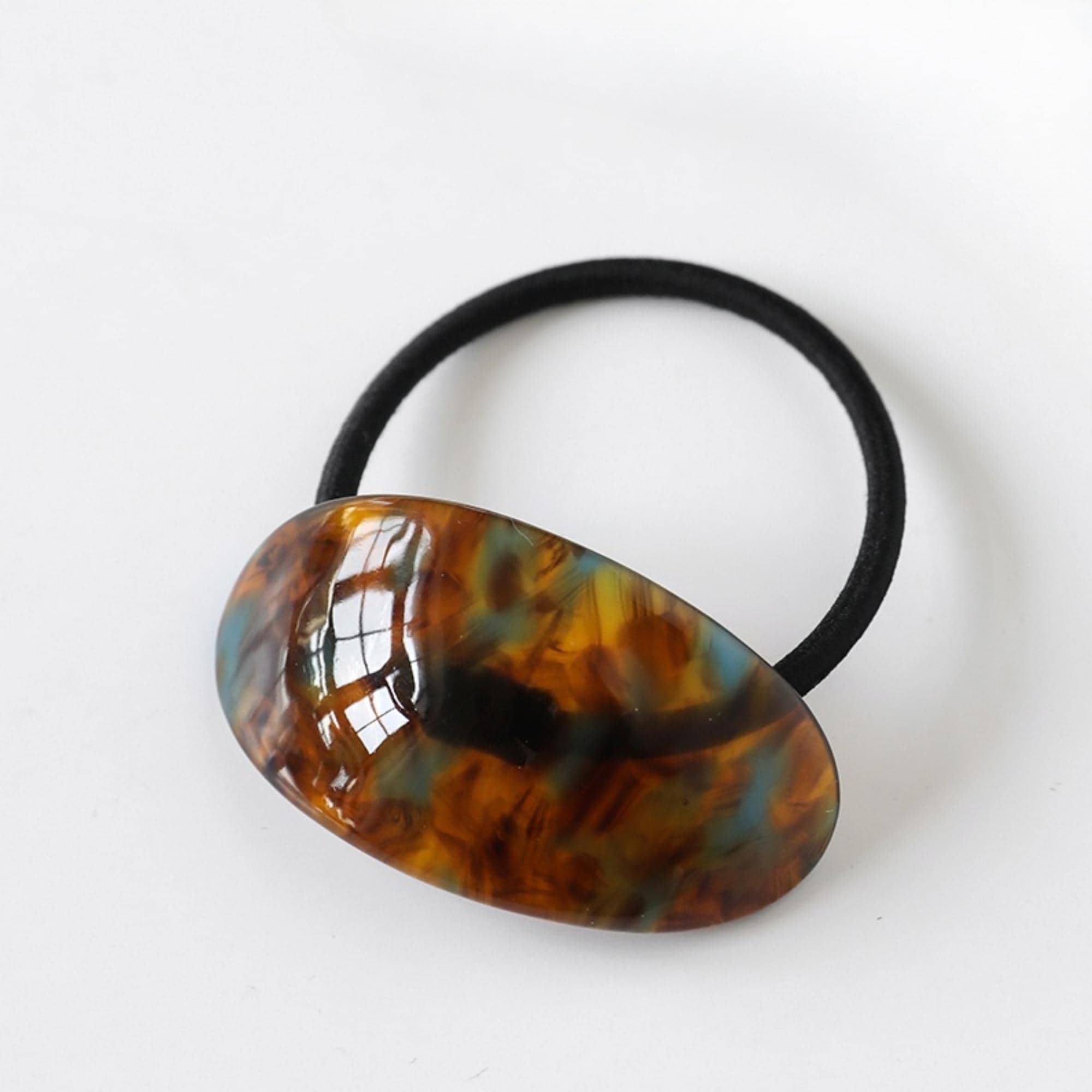 Tortoise Shell Hair Tie | Chunky Hair Elastic Ties | Retro Acetate ...