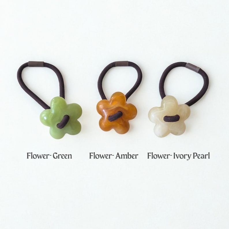 Tortoise Shell Hair Tie | Chunky Hair Elastic Ties | Retro Acetate ...