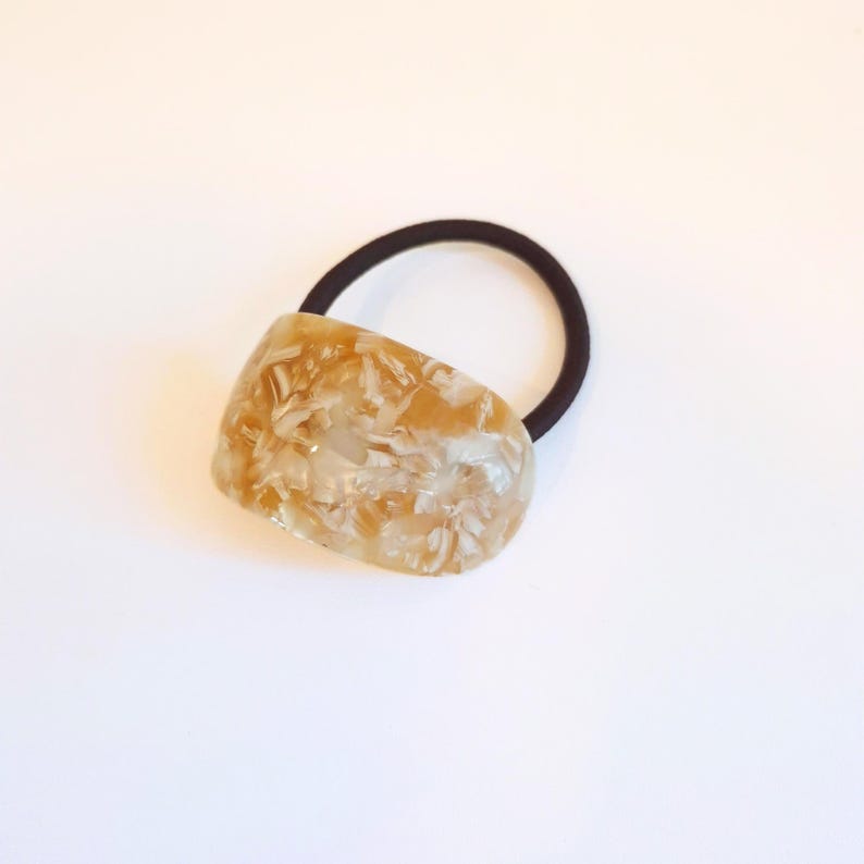 Tortoise Shell Hair Tie | Chunky Hair Elastic Ties | Retro Acetate ...