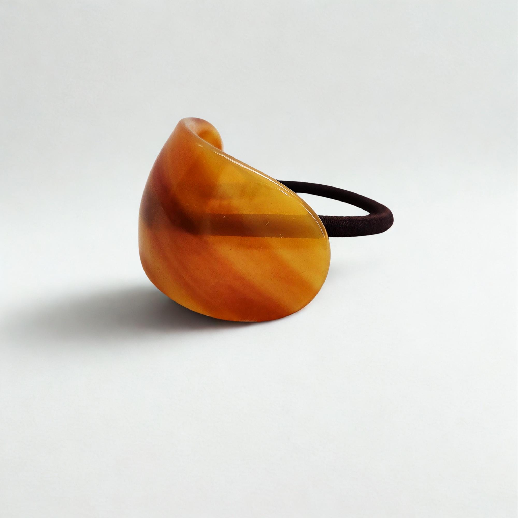 Tortoise Shell Hair Tie | Chunky Hair Elastic Ties | Retro Acetate ...