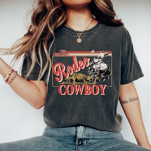 Vintage Comfort Colors T shirt, Rodeo Crop Top, Western crop Shirt, Country Music Shirt, Cowgirl T shirt, Concert Outfit