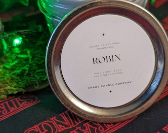 Robin Candle, robin buckley, Fandom Candle, Character Inspired, fan candle