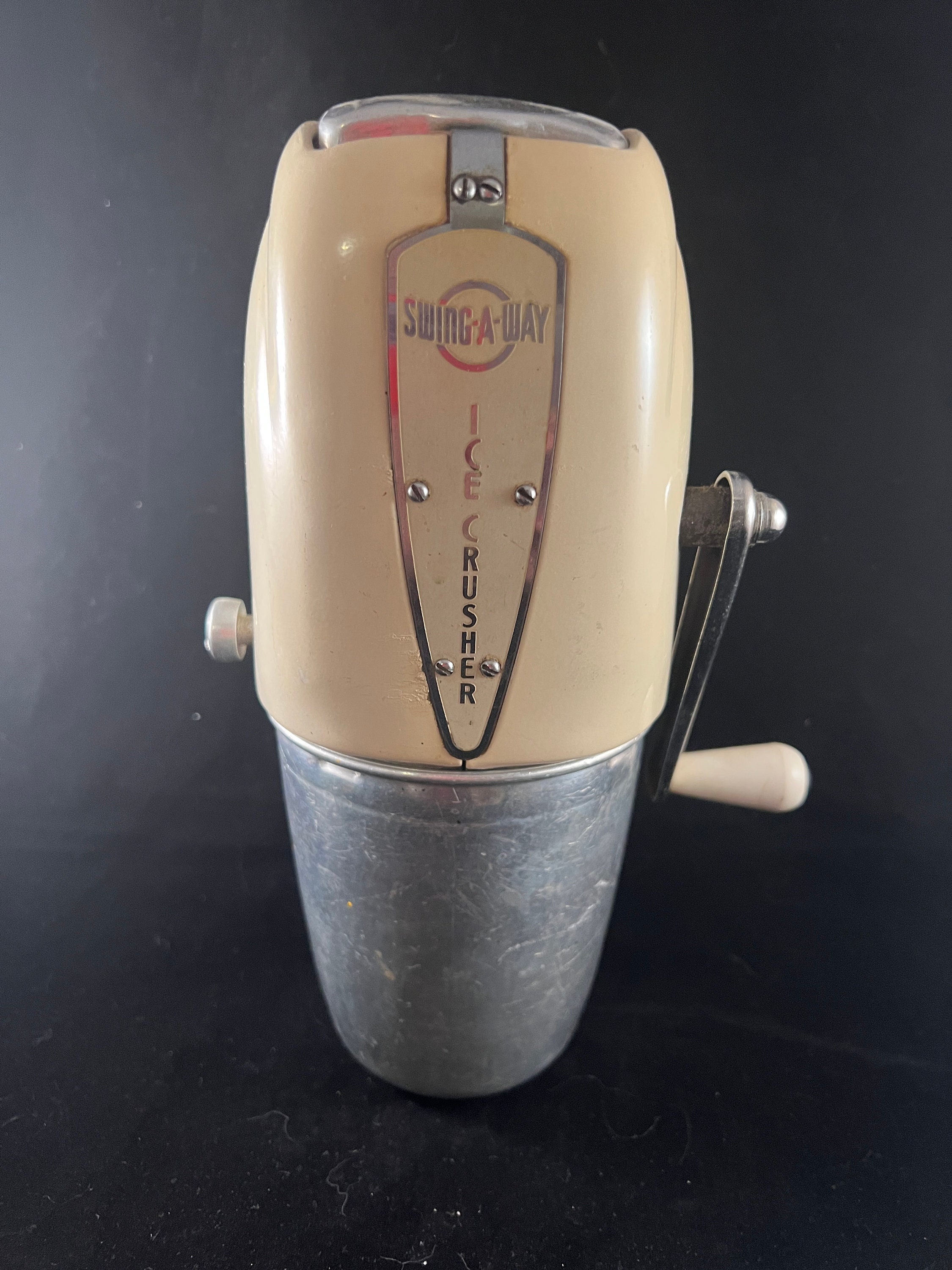 Vintage Dazey Atomic Red Rocket Ice Crusher Nut Grinder 