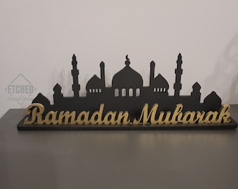 Ramadan Mubarak | Ramadan Table Top Decor | Ramadan Mubark Masjid Decor | Ramadan Decoration | Ramadan Decor | Islamic Decor | Eid Mubarak