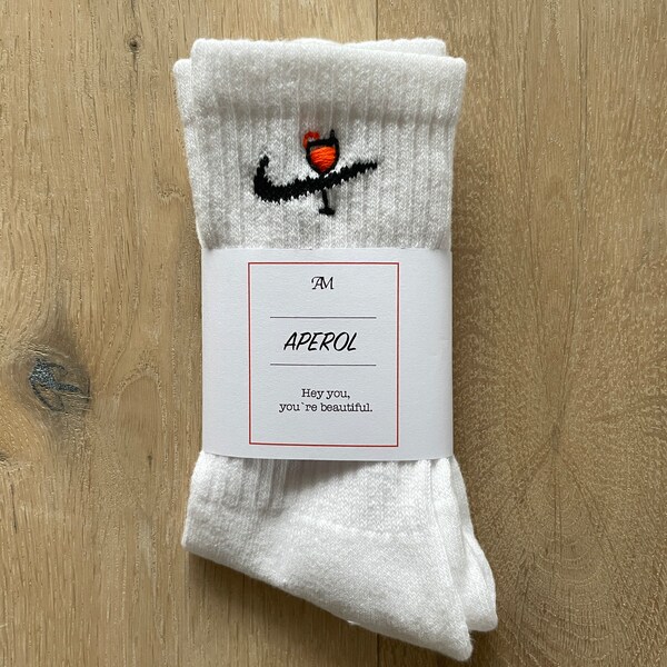 Nike socks embroidered Aperol