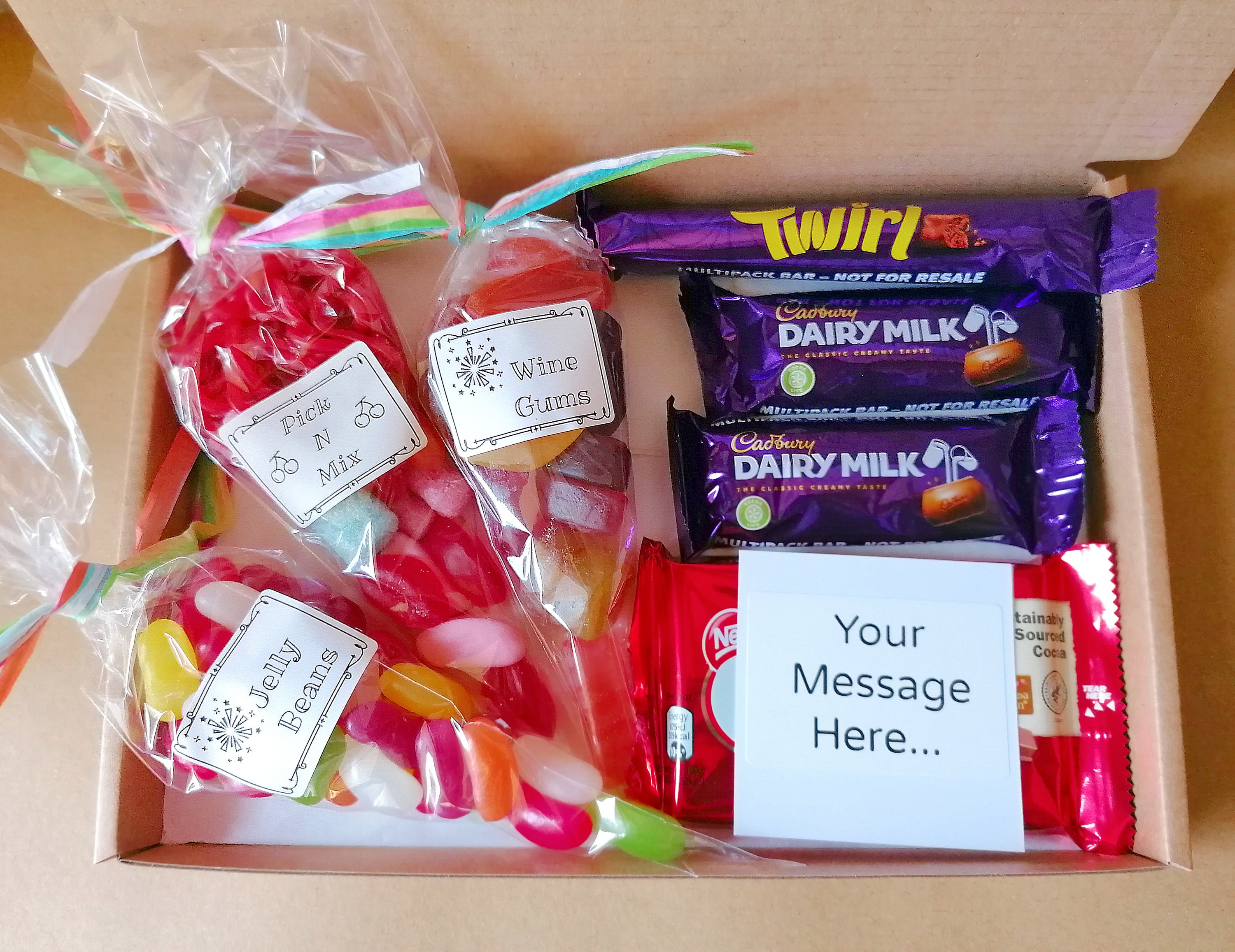 Ultimate Sweet and Chocolate Giftset Personalised Wine Gums Cadburys