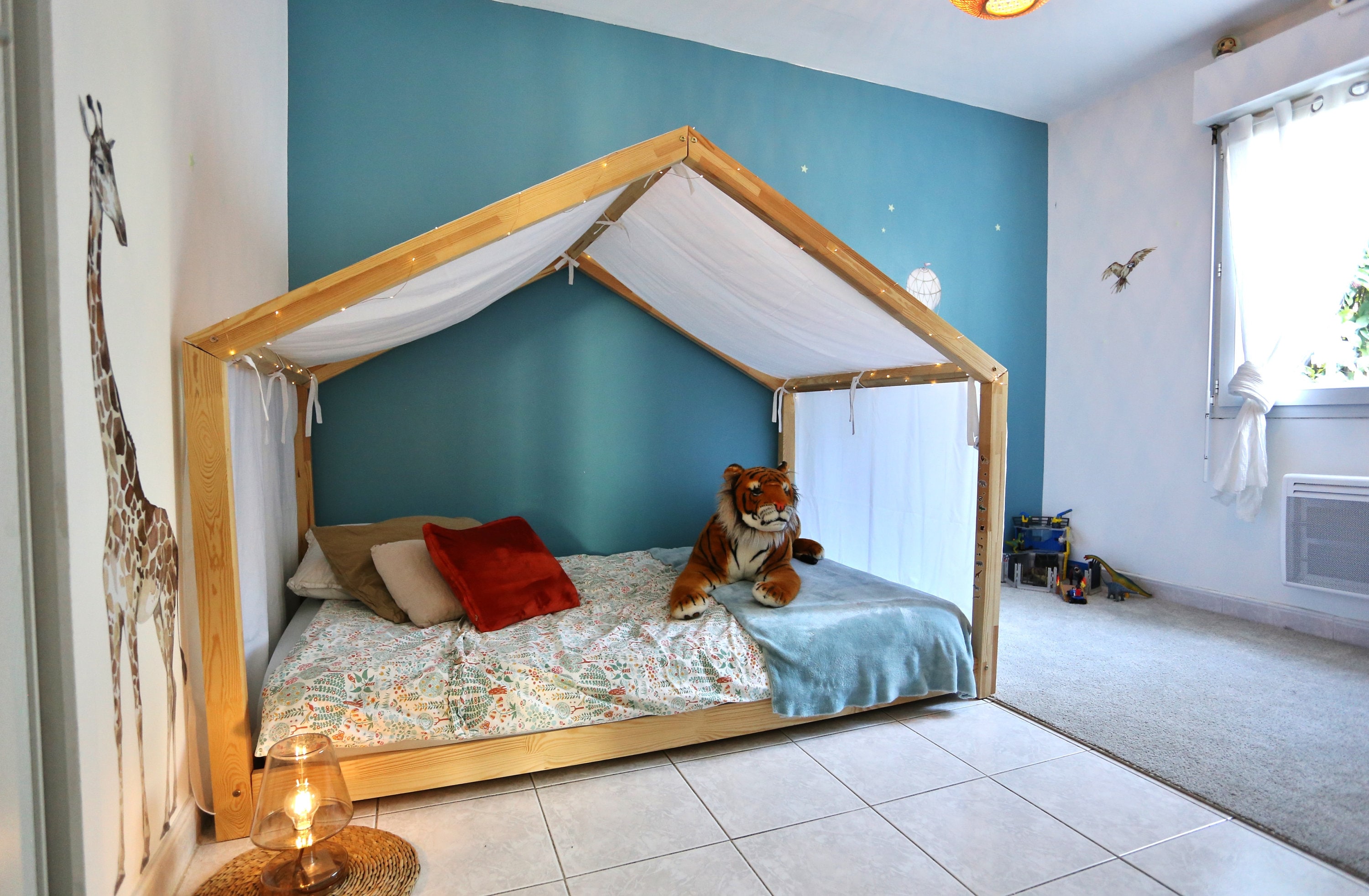 KURA Tente pour lit, espace/bleu - IKEA