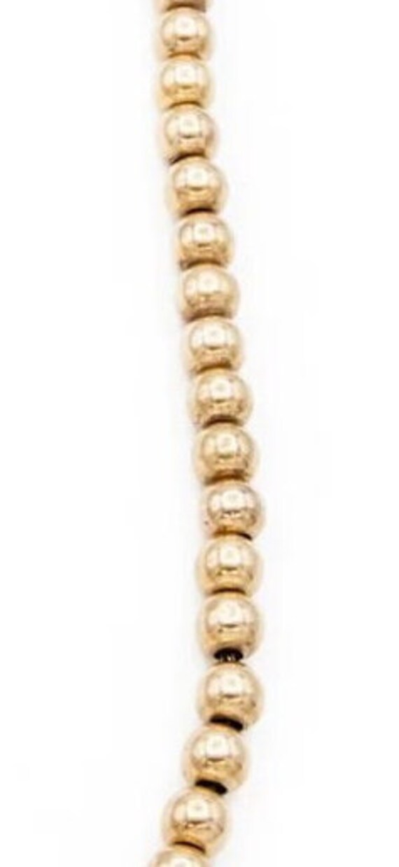 Antique 14K yellow Gold Beaded  necklace - image 2