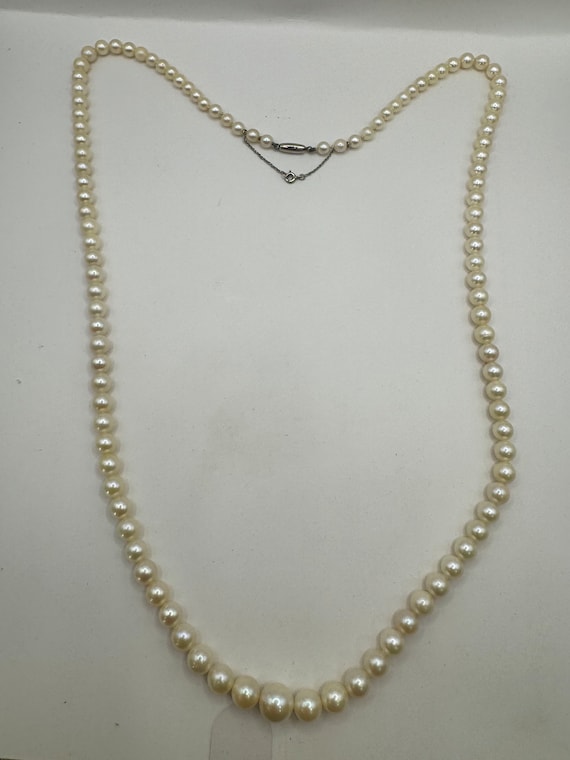 Sterling Granulated Pearl necklace - image 1