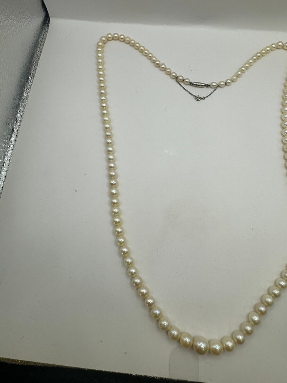 Sterling Granulated Pearl necklace - image 4