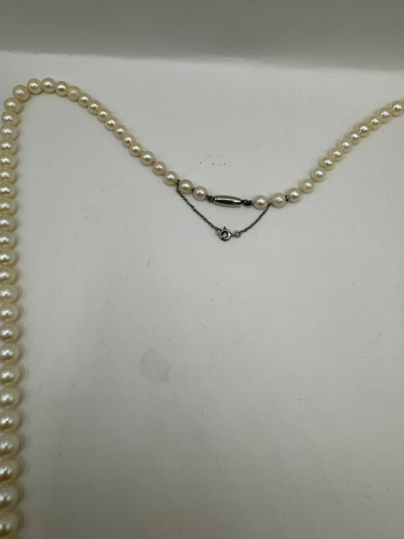 Sterling Granulated Pearl necklace - image 3