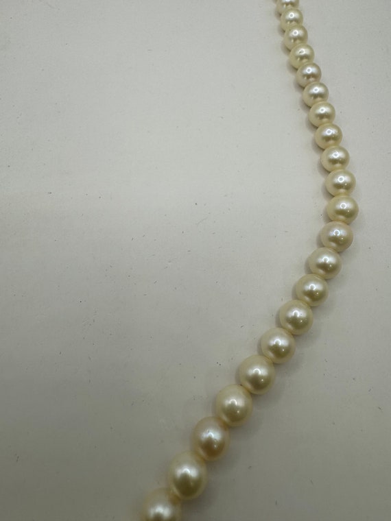 Sterling Granulated Pearl necklace - image 2