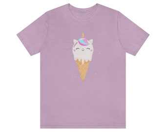 Ice Cream Unicorn T-shirt met korte mouwen