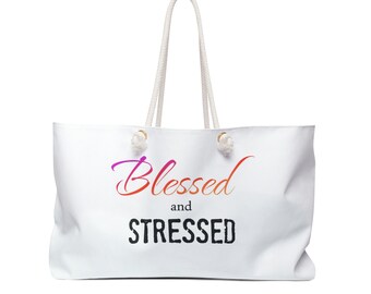 Gezegende en gestresste weekendtas