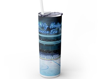 Hockey Romance Era Tumbler, 20oz Skinny Travel Mug