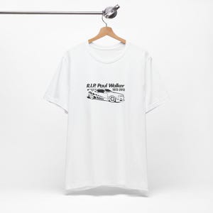 Paul Walker Tribute Unisex Tee, Fast & Furious Car T-Shirt, Memorial Movie Fan Gift, Racer Racing Apparel
