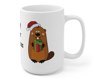 Een zeer bever kerstmok