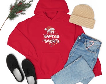 Santa's favoriete sweatshirt met capuchon