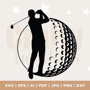 Golf svg, Golfing Svg, Golfing Design Svg, Golf logo, Golf ball svg, Golf vector, Golf Club Instant Download, Svg, Png, AI, Dxf, cricut
