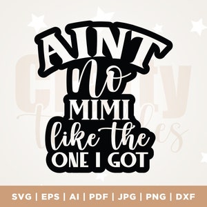 Ain't no Mimi like the one I got SVG, Grandma svg, befördert zu Mimi SVG, Grand Mother svg, New Grandma SVG, dxf, Mimi svg, dxf, cricut