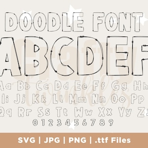 Letras Doodle PNG, alfabeto Doodle transparente, letras dibujadas a mano, carta de relleno transparente y central, fuente alfa, eps svg ai pdf cdr png
