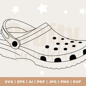 Croc Shoe Svg, Croc Shoe Png, Croc Shoe Clipart, Croc Shoe Vector,croc ...