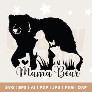 Mama Bär Svg Png Eps Pdf Dateien, Bär Svg, Mama Baby Svg, Mama Svg, Mama Svg, Mama Svg, Mama Svg, Muttertag Svg
