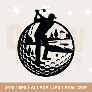 Golfer Silhouette, Golfing Svg, Golfing Bundle Svg, Golf club Png, Golf Svg, Golf Ball Svg, Golf monogram Svg, Golf player Svg, Télécharger