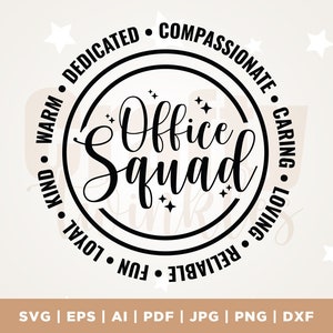 Office Squad SVG, leraar svg, leraar shirt svg, school svg, secretaris svg, school secretaris svg, terug naar school svg, Png, Svg, sublimatie