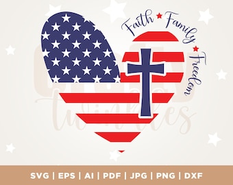 Faith Family Freedom Shirt Svg, Faith Family Freedom Heart American Flag Svg, Cricut, Svg, sublimation, Independence Day Svg, 4 juillet