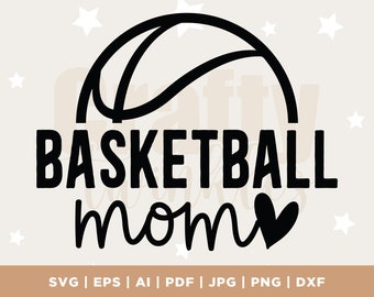 Basketball Mom SVG PNG PDF, Mom Svg, Basketball Svg, Mom Life Svg, Basketball Mom Shirt, Game Day Svg, Basketball Mom Svg Files, Sports Svg