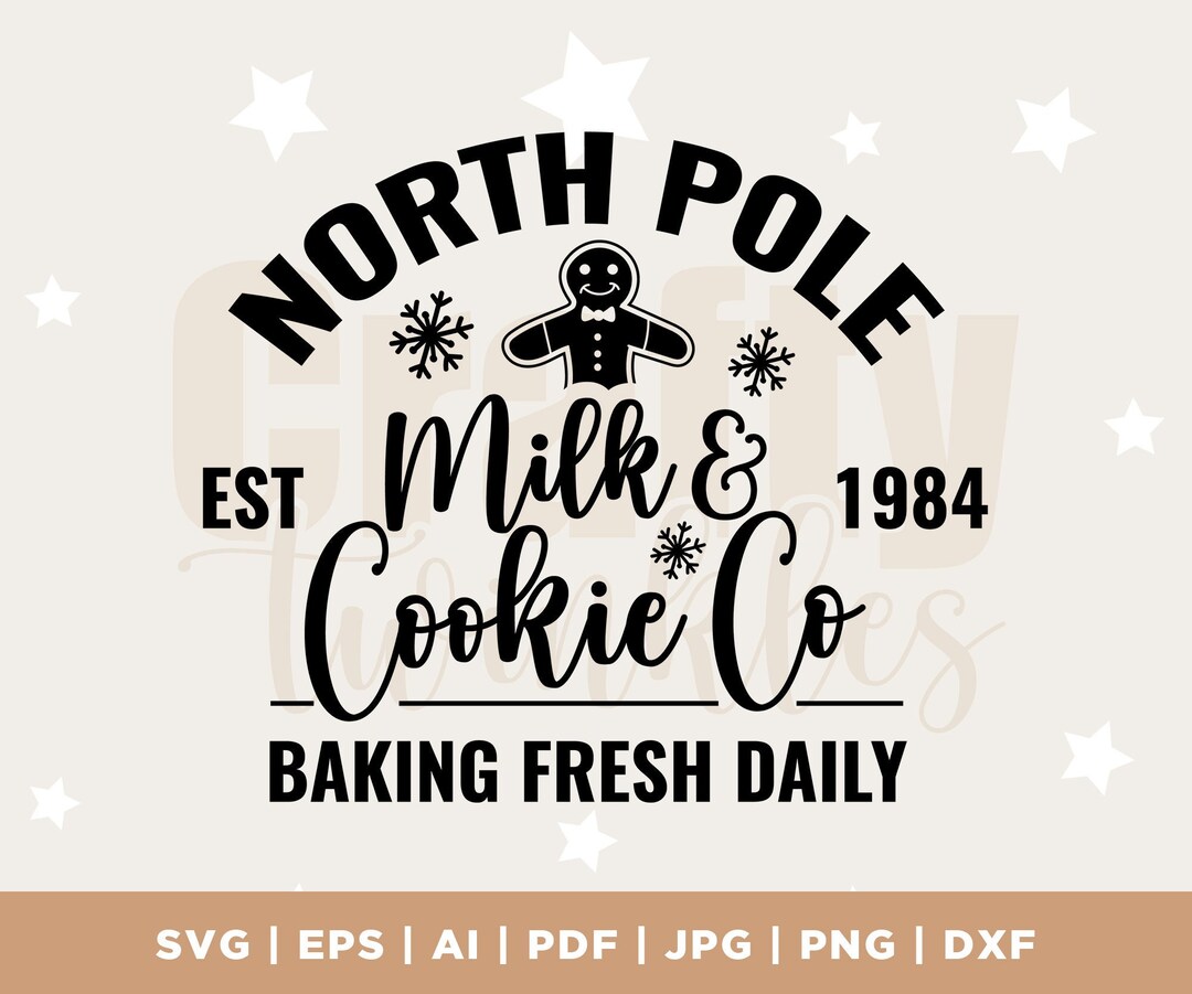 North Pole Cookie Co SVG PNG Merry Christmas Svg Christmas - Etsy