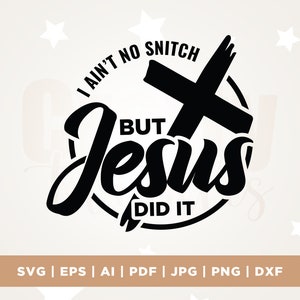 Jesús lo hizo SVG, svg religioso png inspirador, aliento, escritura svg, Cricut, Png, Svg, Christian svg, archivo recortado, descarga instantánea