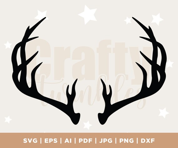 Basic Deer Antler SVG