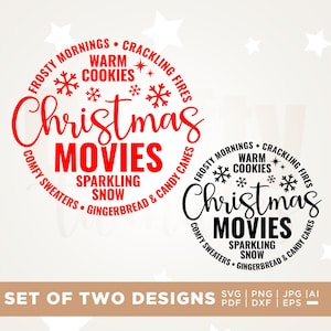 Kerstfilms knetterende branden koude neuzen svg, Cricut, winterlijst svg, winter kerstwoorden svg, kerstfilms png, knetterende vuren