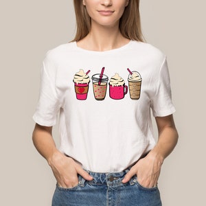 Valentine Latte Coffee Lover SVG PNG, Latte Iced Cute Coffee Digital ...